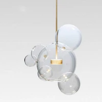 led postmodern nordic iron glass bubbles designer led lamp led light pendant lights pendant lamp pendant light for dinning room