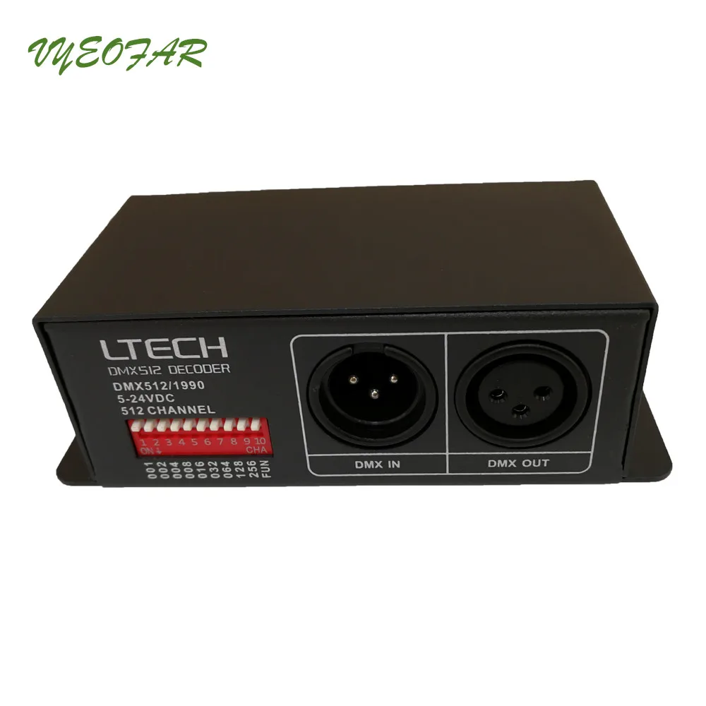 LT-DMX-1809 DMX-SPI декодер сигналов; DC5-24V Вход поддержка WS2811/WS2812, UCS1903/1912, TM1803, TM1804, TM1809 TM1812 управляющий IC