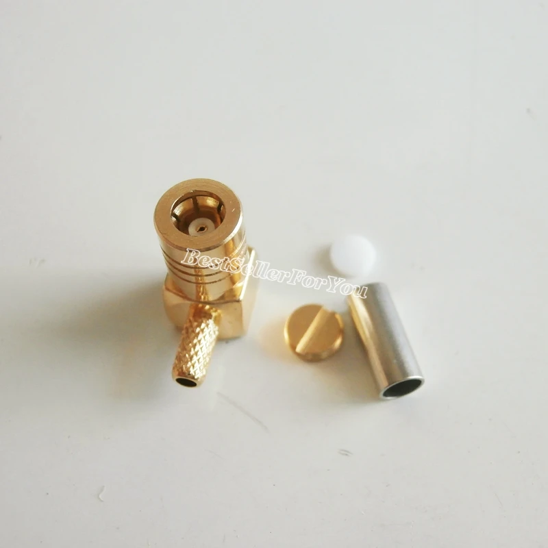 10PCs SMB female jack 90 Degree crimp RG174 RG316 LMR100 right angle Sirius Connector | Обустройство дома