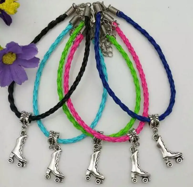 Женские праздничные подарки-роликовые коньки-подвески Микс ПУ кожаные шнуры