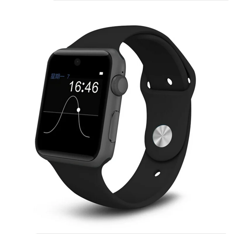 Умные часы DM09 VS IWO6 IWO 7 IWO 5 для sony smart watch 3 с поддержкой слота для sim-карты MTK2502 женские Смарт-часы для iphone 7 8 x - Цвет: Black