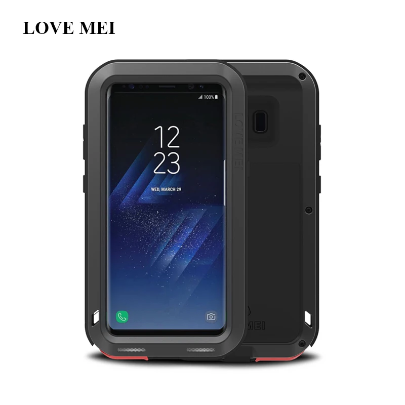 Металлический Чехол Love Mei для Samsung Galaxy S8 Plus ударопрочный чехол мобильного