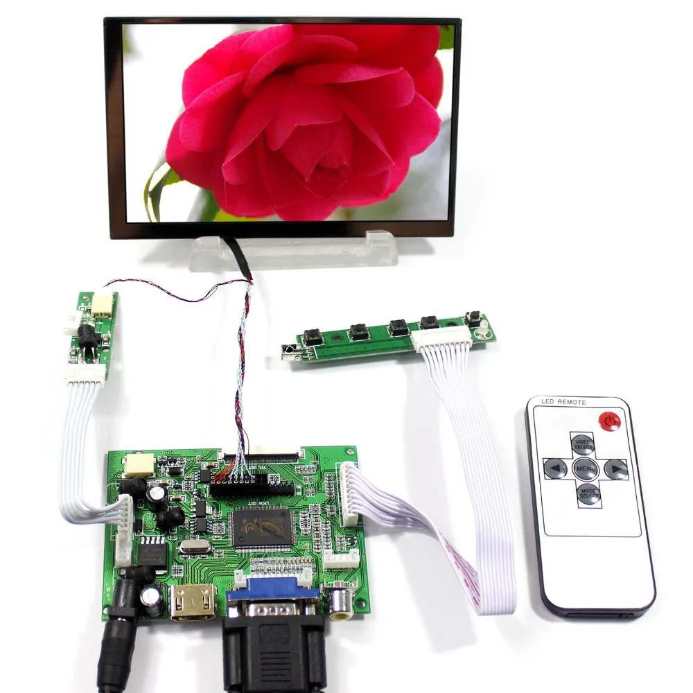 5 6 &quot5 дюймов LTD056ET3A 1024x600 ЖК дисплей Экран с HD MI + VGA 2AV плата контроллера|vga vga|board
