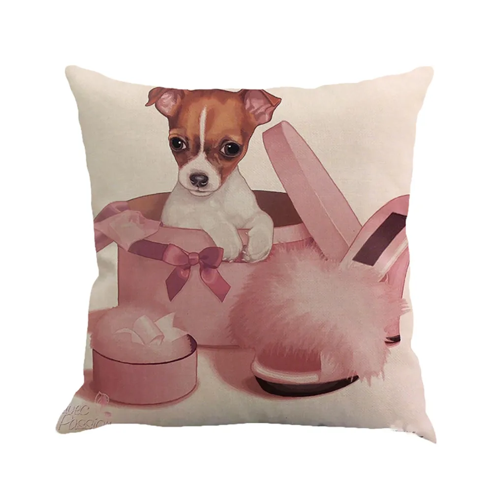 Фермерский дом домашний декор милый Домашние животные собака шаблон Наволочка