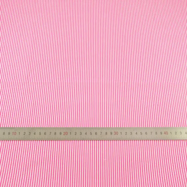 Новые поступления розовые и белые полосы дизайн хлопок ткань лоскутное одежды