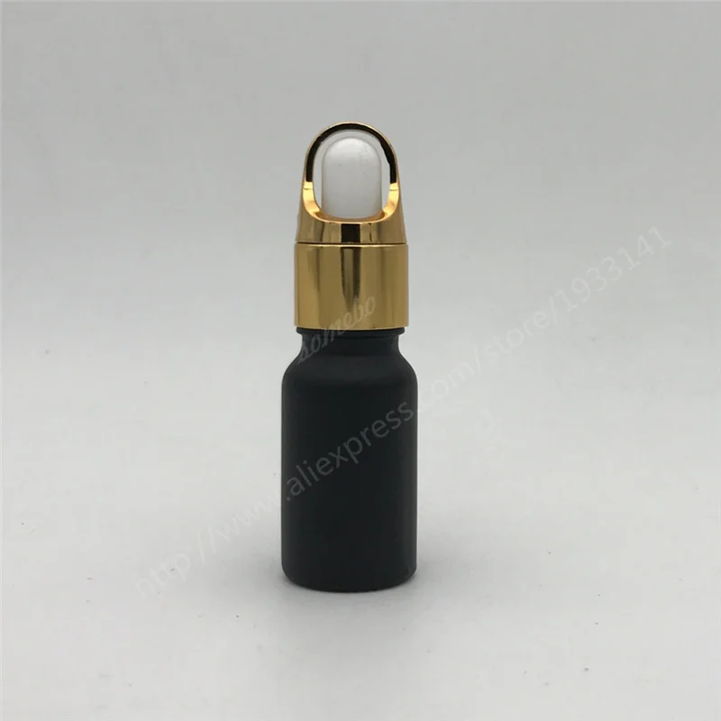 Free Shipping 10ml 15ml 20ml 30ML Matte Black Glass Bottle With Dropper Matt 200Pcs/lot | Красота и здоровье