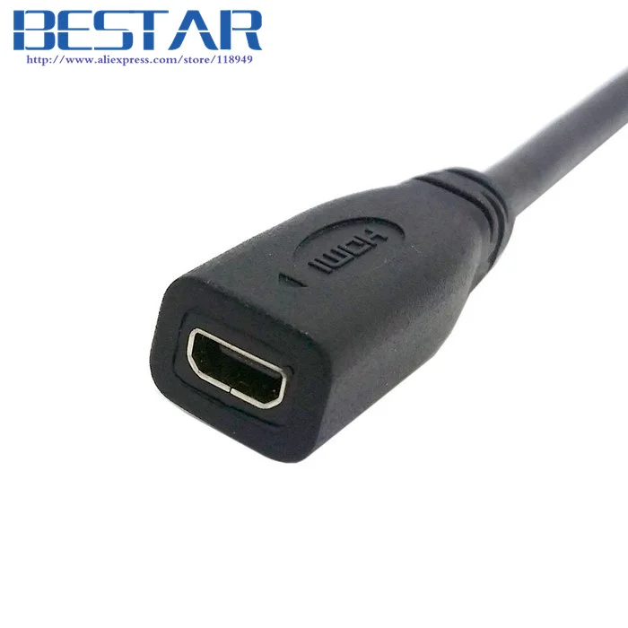 Тип D Micro HDMI v1.4 гнездо типа C Mini кабель переходник 10 см|adapter cable|hdmi cable socketmicro hdmi socket |