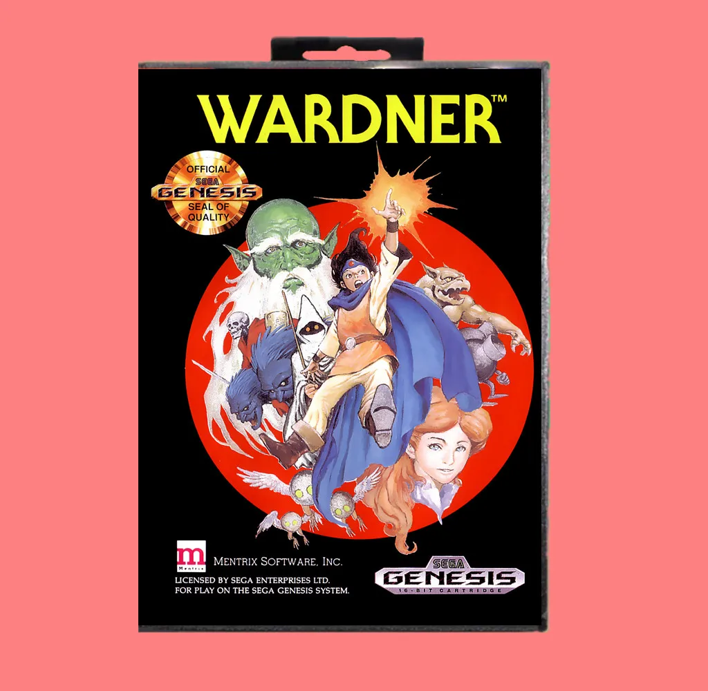 16-битная игровая карта Wardner MD с розничной коробкой для Sega Genesis &amp Mega Drive |