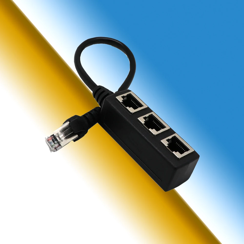 2018 LAN Ethernet сетевой RJ45 Plug разветвитель Extender адаптер компьютерный кабель Разъем