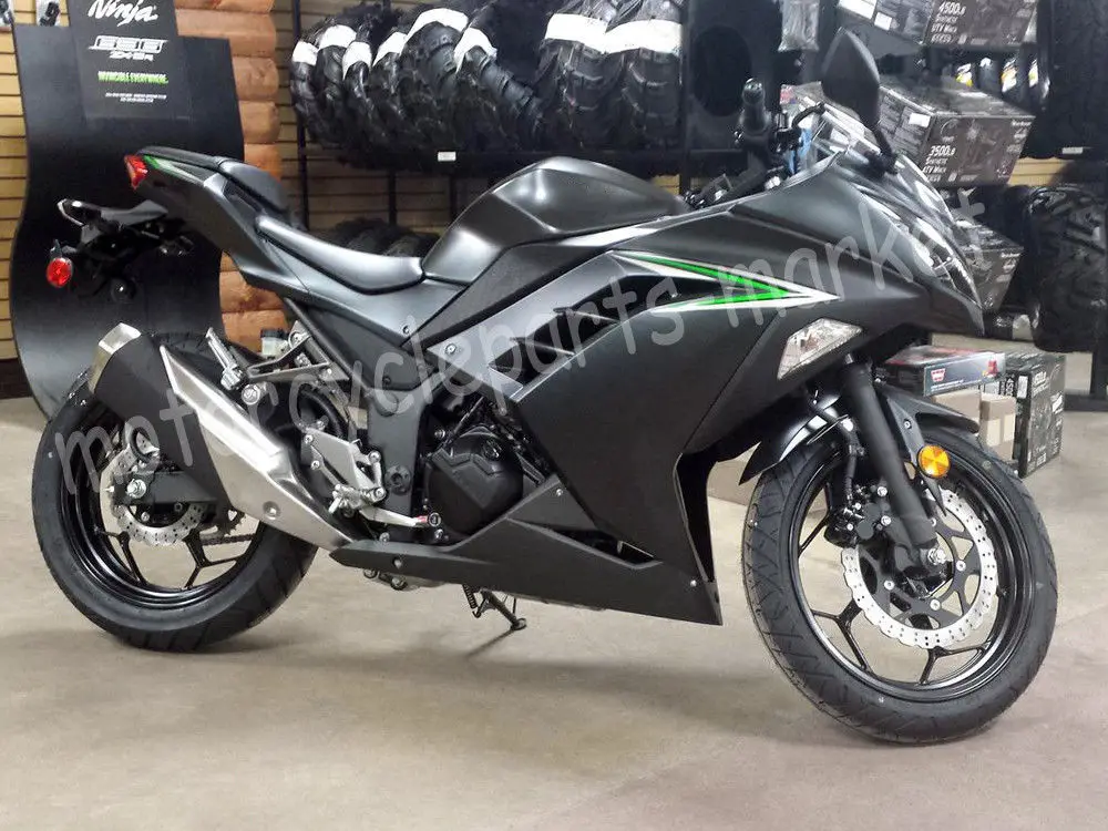 Матовый серый ABS пластик литья под давлением обтекатель кузова для Kawasaki NINJA 300 EX300