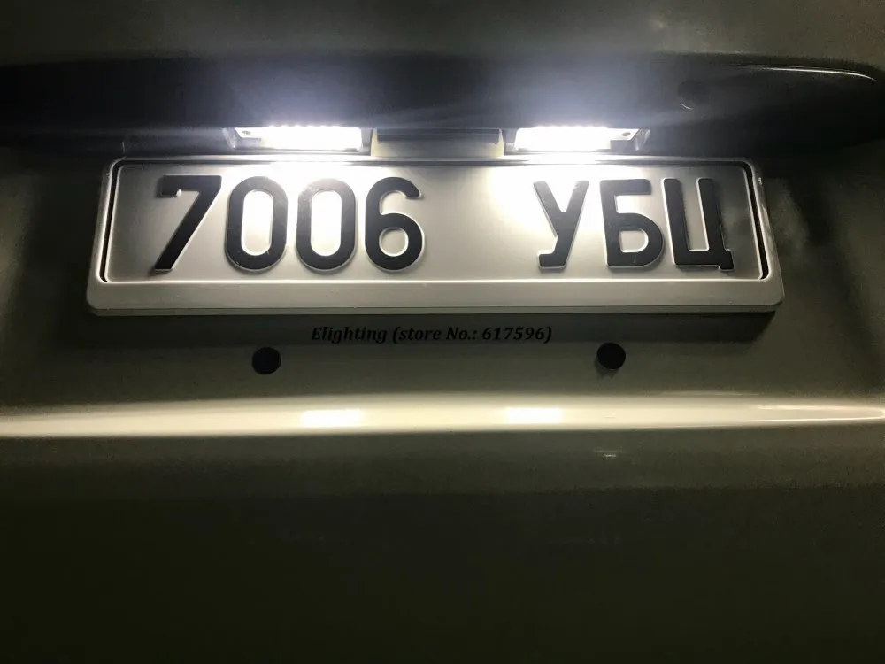 2 шт. светодиодные лампы для номерного знака TOYOTA Hiace S.B.V/Highlander/RAV4/Land Cruiser 200/Lexus
