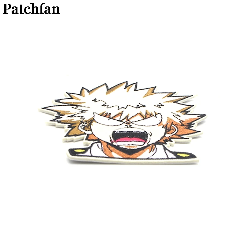 Patchfan My hero Academy аппликационные заплатки Сделай Сам Утюг на para джинсовая сумка рубашка одежда аксессуары наклейки вышитый значок A2097