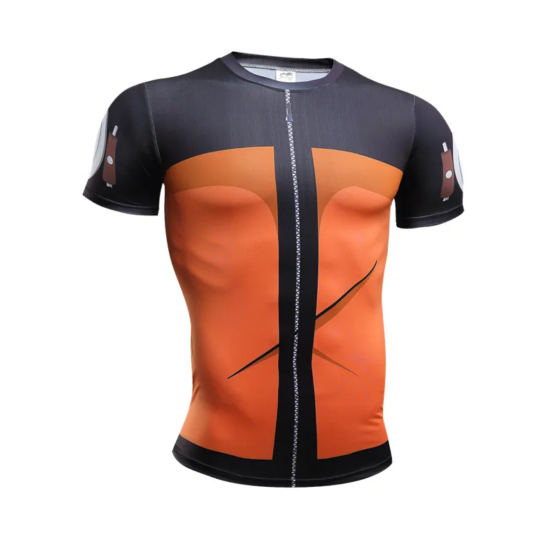 2017 г. Лидер продаж Наруто футболка Косплэй костюм Для мужчин аниме Футболка