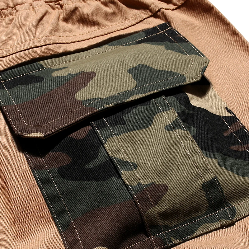 PADEGAO Brand High Quality Summer 2019 New Men's Fashion Leisure Comfort Camouflage Stitching Tie Belt Tool Shorts | Мужская одежда