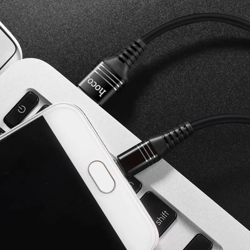 HOCO U46 Силиконовый Micro USB кабель для быстрой зарядки и синхронизации данных для телефонов Android для huawei Xiaomi USB кабель для зарядного устройства