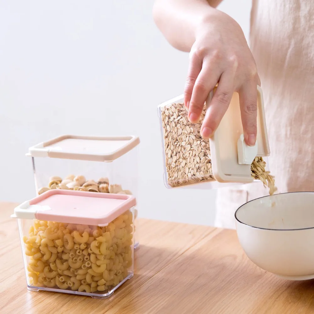 Кухня Еда хранения Контейнер-холодильник организатор Чай фасоли зерна специй