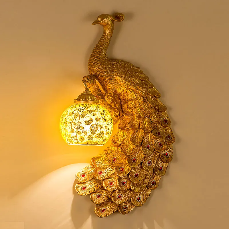 Европейский стиль гостиная ТВ фонарь настенный с задним освещением прохода