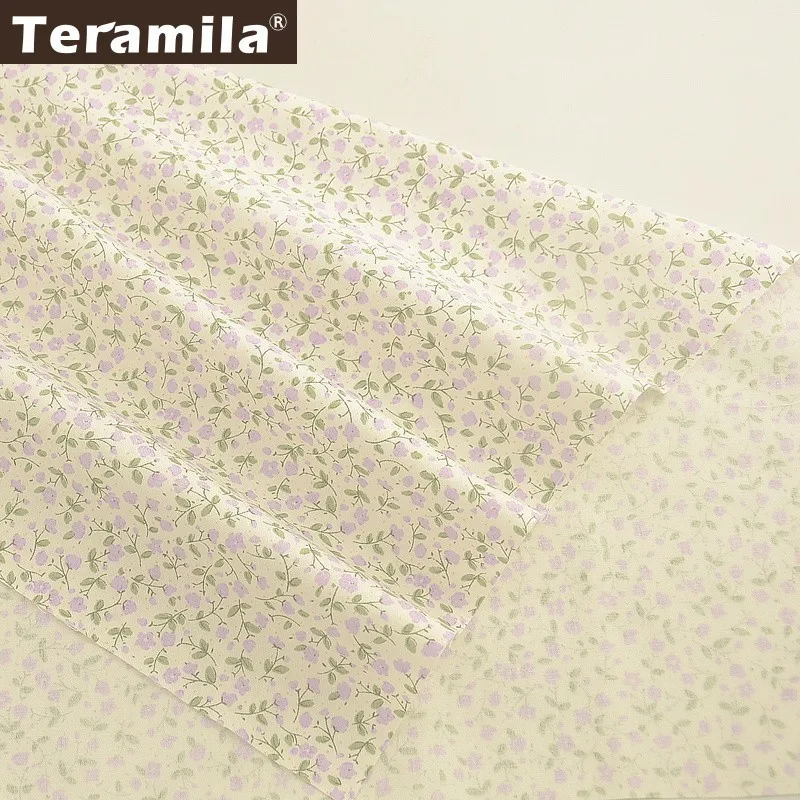 Teramila хлопок Flroal ткань Tecido шитье лоскутное Tela DIY Ручная работа Tissus Au метр платье простыня детская одежда одеяла