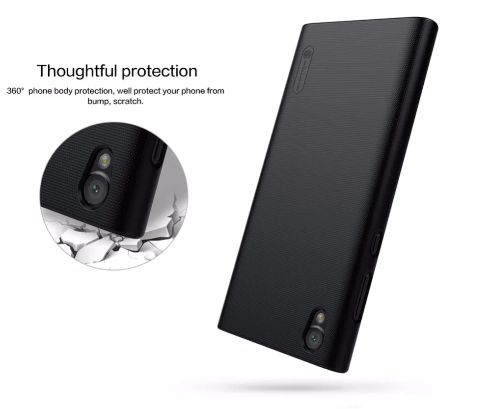 10 шт./лот Nillkin Super Frosted Shield чехол для sony Xperia L1 ПК Жесткий Чехол для Xperia L1 чехол 5,5 дюймов