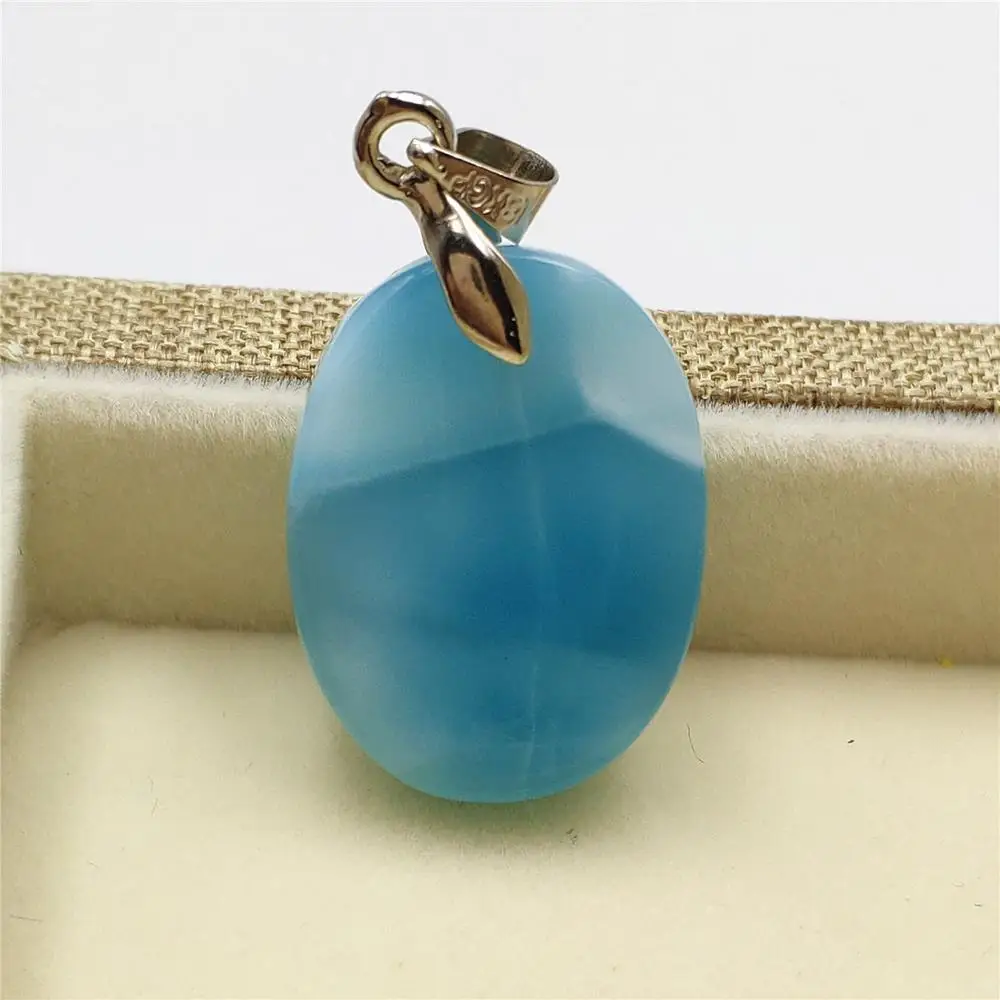 Подлинная натуральная Ларимар синий прозрачный драгоценный камень женский