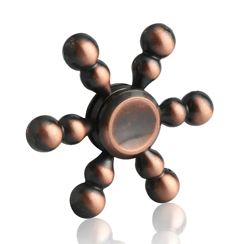 Шесть рук в красочном спиннинге EDC ручные Спиннеры аутизм СДВГ Дети