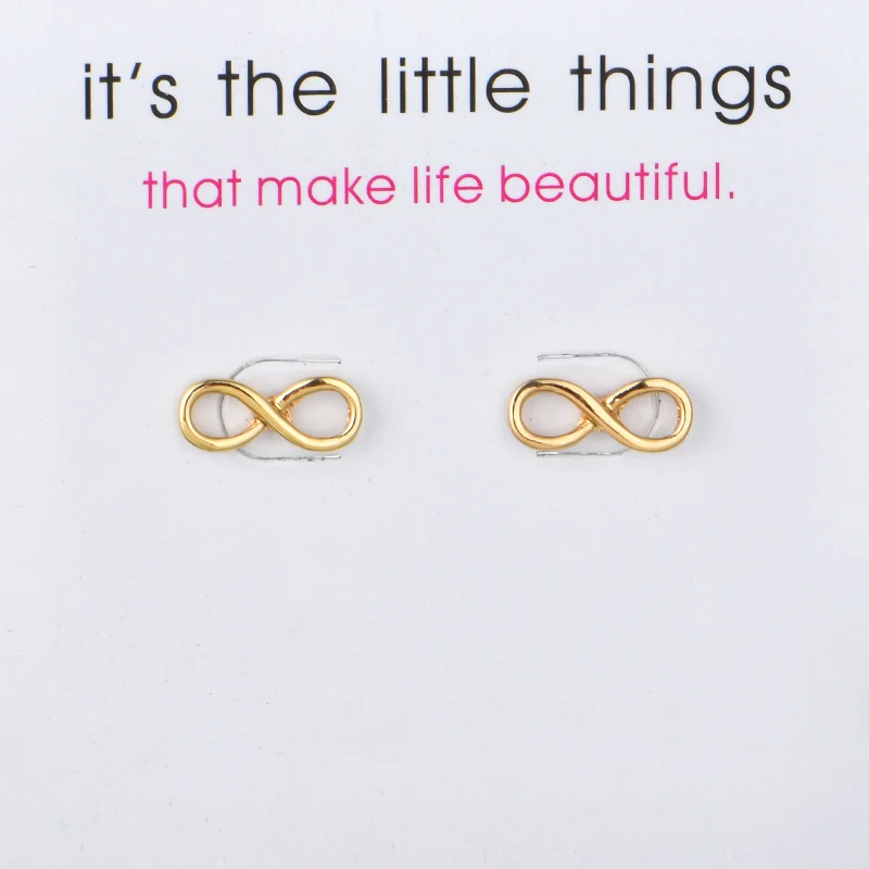 

Новое поступление, модные ювелирные изделия, серьги-гвоздики «Бесконечная любовь» для женщин, серьги