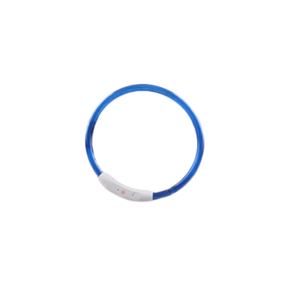 Pet Shop Dog Accessorios Rechargeable USB Collar Waterproof LED Flashing Light Band Safety modern light collier chien@22 |