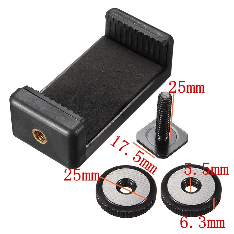 Зажим для телефона 1/4 дюйма с винтовым адаптером вспышки Горячий башмак