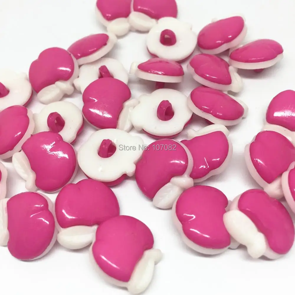 100 шт. швейные пуговицы в форме яблока 15 мм 8 цветов|shank buttons|buttons sewingbuttons 15mm |