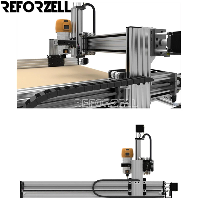 Lead CNC Machine Mechanical Kit Professional Wood Router Machine Mechanical kit with 4pcs Nema23 Stepper Motors