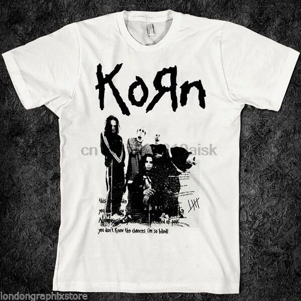 Винтажная рок металлическая футболка korn концертная Вуду группа Музыкальная