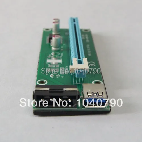 Райзер-карта PCI-E PCI E Express 1X до 16X + кабель-удлинитель USB 3 0 с блоком питания для