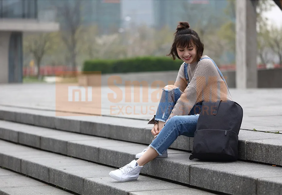 Модный школьный рюкзак Xiaomi 600D полиэстер прочный водонепроницаемый костюм для 15,6 дюймового ноутбука компьютера