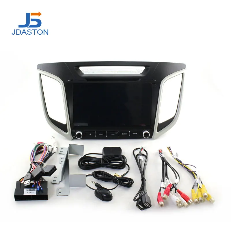 Автомобильный DVD плеер JDASTON 9 дюймов Android 10 для Hyundai Creta ix25 2014 2018 GPS навигация 2 Din