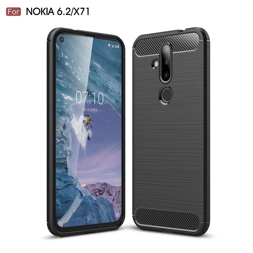 Для Nokia 6 2/X71 Тонкий Прочный Гибридный чехол для X71 ударопрочный гибридный мягкий