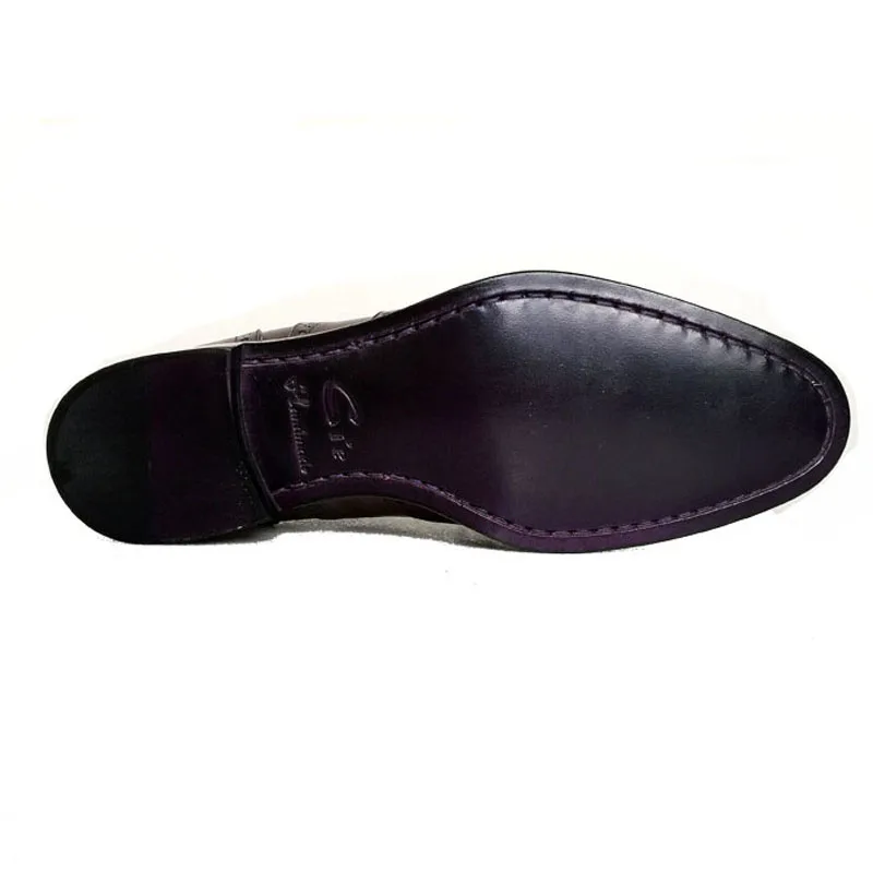 

cie Round Toe Bespoke Custom Handmade Lacing Patina Casual Calf Leather Outsole Full Brogues Flats Derby Color Brown Shoe D131