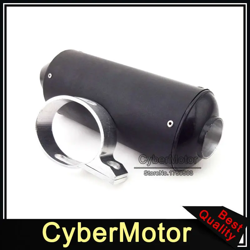 Motorcycle Black 38mm Exhaust Muffler For 110cc 125cc 140cc 150cc 160cc CRF50 XR50 KLX110 Thumpstar SSR Pit Dirt Trail Bike|exhaust muffler|38mm