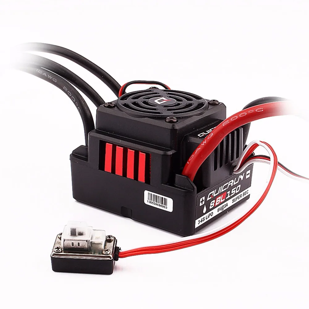 Brand New 1Pcs 150A Hobbywing Quicrun WP-8BL 150 Brushless Sensorless ESC Speed Controller For RC Cars Free Shipping+set card | Игрушки и