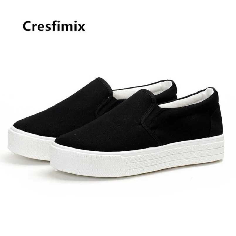Лоферы Cresfimix женские мягкие удобные белые повседневная Нескользящая холщовая