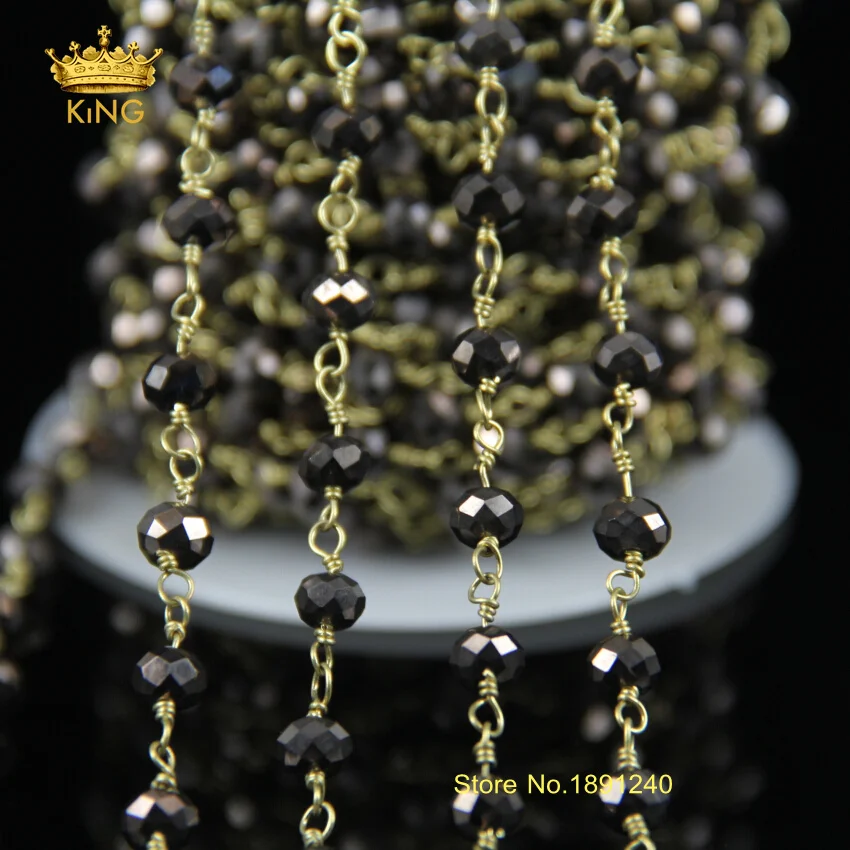 Ожерелье ювелирные изделия Античная бронзовая цепочка Женская Длинная из