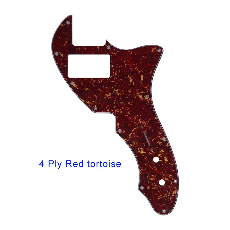 Red Tortoise Pleroo пользовательские гитарные части-для США Thinline Tele 69 гитарная накладка с PAF хамбакером царапина пластины, Многоцветный выбор - Цвет: Red Tortoise