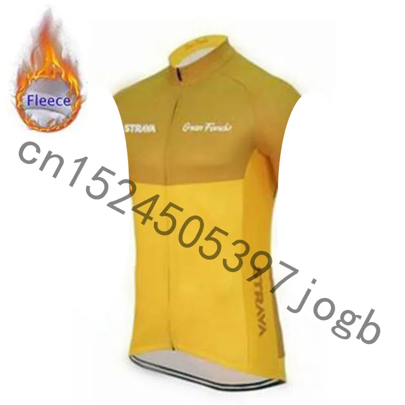 STRAVA Winter Thermal thermal sleeveless Cycling Vest Men Warm Fleece jerseys/ Bicycle Bike Clothing / Gilet ciclismo | Спорт и