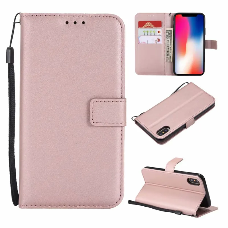 Pink Пояса из натуральной кожи кошелек чехол для iphone 5 6 6 S 7 8 плюс X XS XR MAX мобильного телефона панель с магнитной подставкой Держатель для карт откидная крышка - Цвет: Pink