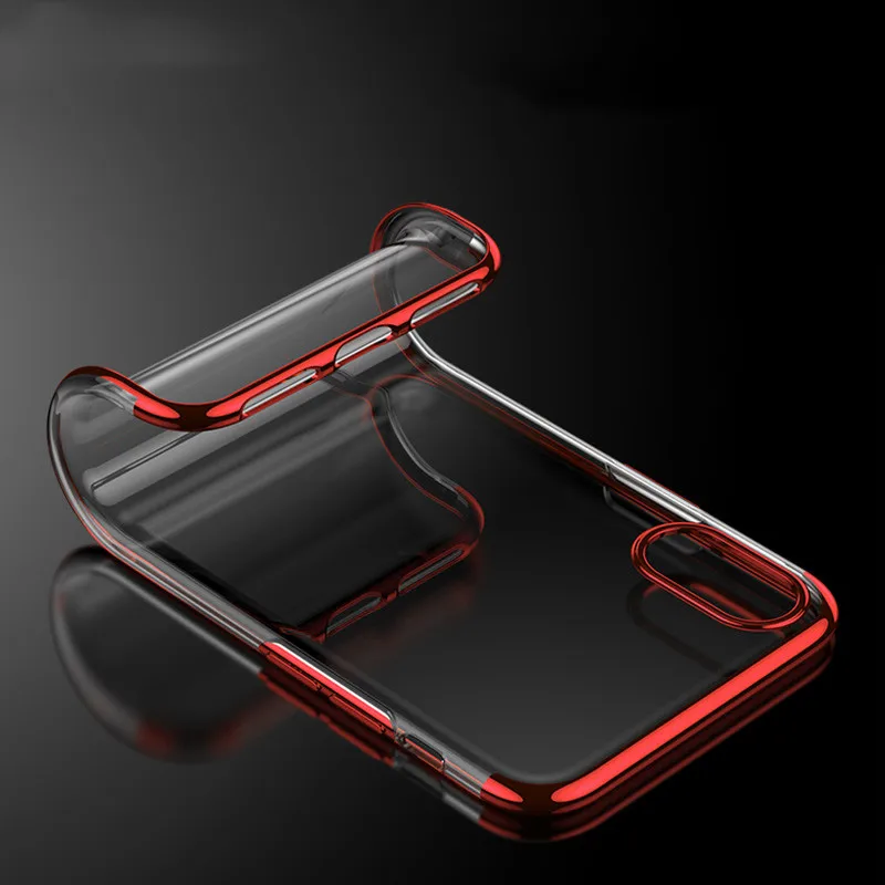 Роскошный прозрачный чехол Чехол для iPhone 6 6s 7 8 X кремний телефона Plus мягкая задняя