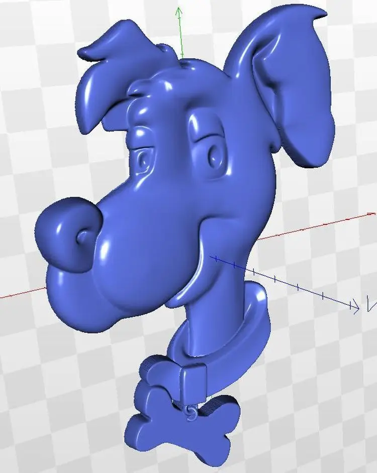 

Рельефная 3d-модель Dog_1 для cncin STL file