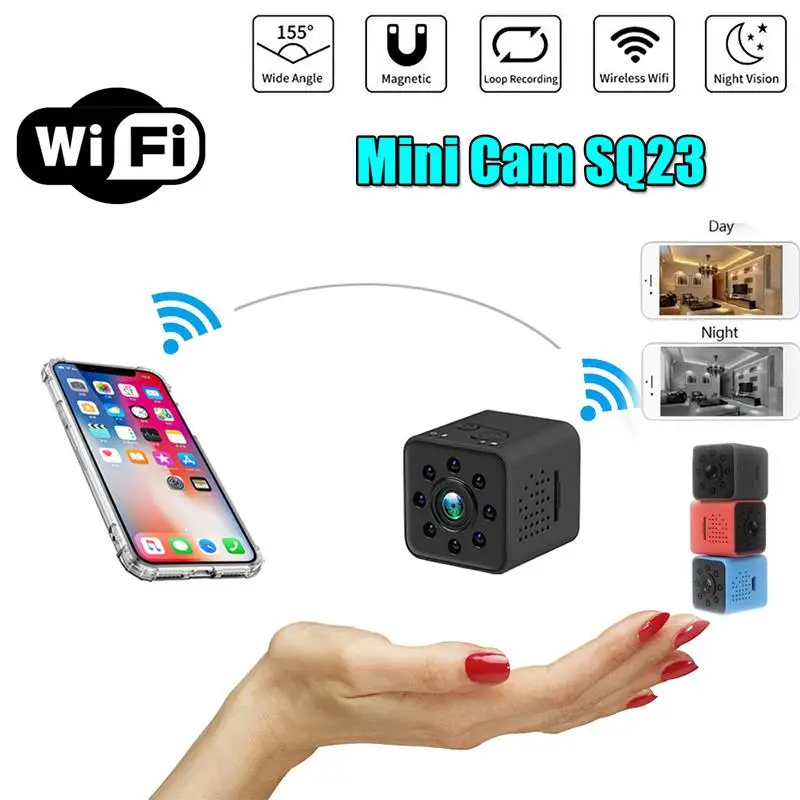 Мини камера WIFI FULL HD 1080P ночное видение водонепроницаемый корпус CMOS сенсор