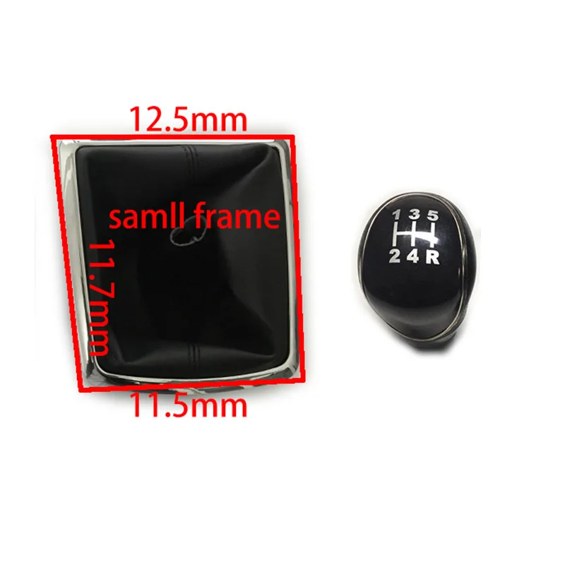 black 5 small frame 5/6 скорость автомобильная ручка переключения передач рычаг Gaitor крышка багажника для Ford Focus 2 MK2 FL MK3 MK4 MK7 MONDEO KUGA GALAXY FIESTA автостайлинг - Название цвета: black 5 small frame