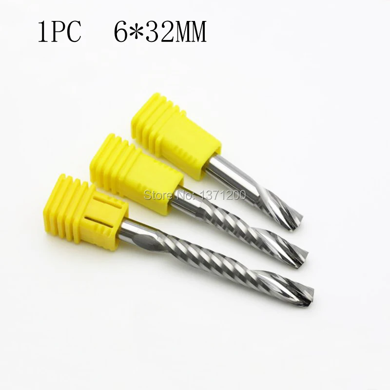 6*32 мм карбидные Фрезы с ЧПУ одиночные фрезы/гравировальные фрезы серии
