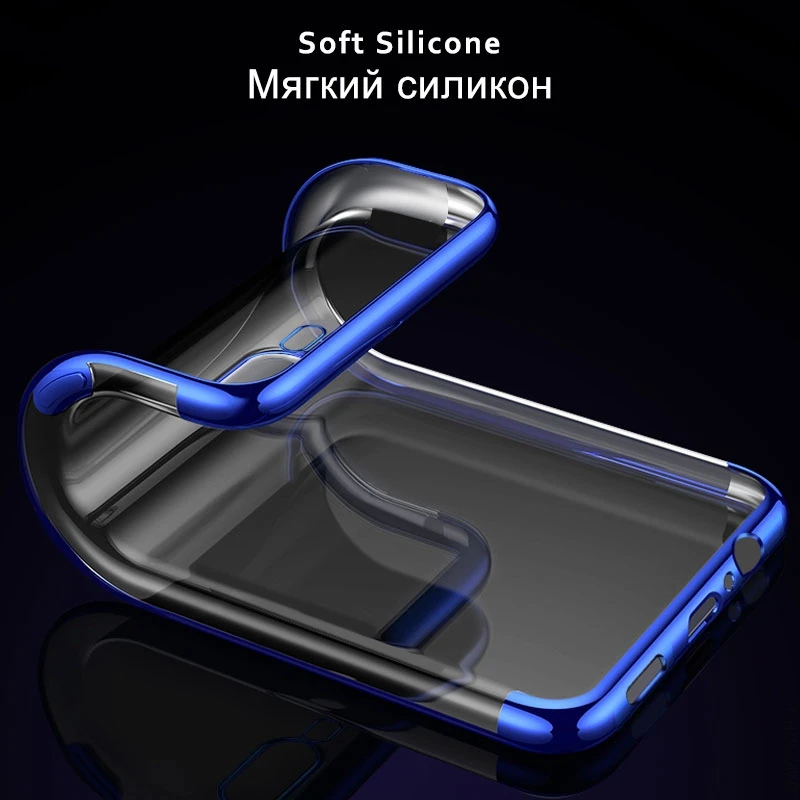 Чехол CHOEOIWE Plating Soft для Huawei Honor 9 Lite 9lite, силиконовый прозрачный чехол для задней панели телефона.