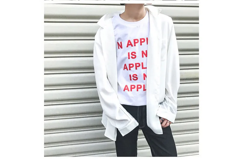 VERSMA корейский Harajuku GD с длинным рукавом Твердые шифон Мужская рубашка осень Мода High Street Хип Хоп BF Свободные Пара рубашка для мужчин